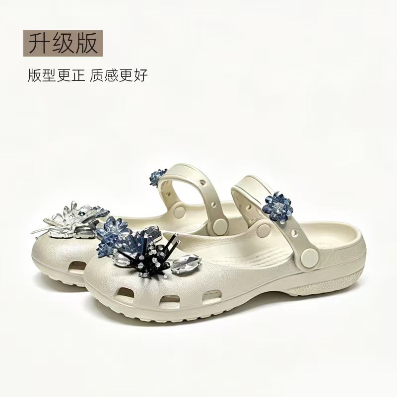 爱莱希(2.5cm)金银洞洞鞋
