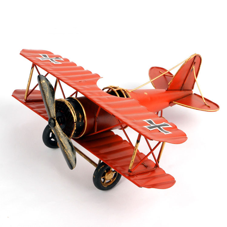 复古怀旧橱窗酒柜飞机模型摆件