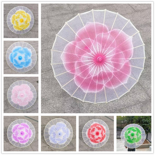 春晚茉莉花透明舞蹈伞茉莉花开茉莉情怀古典伞舞青城山下白素贞伞