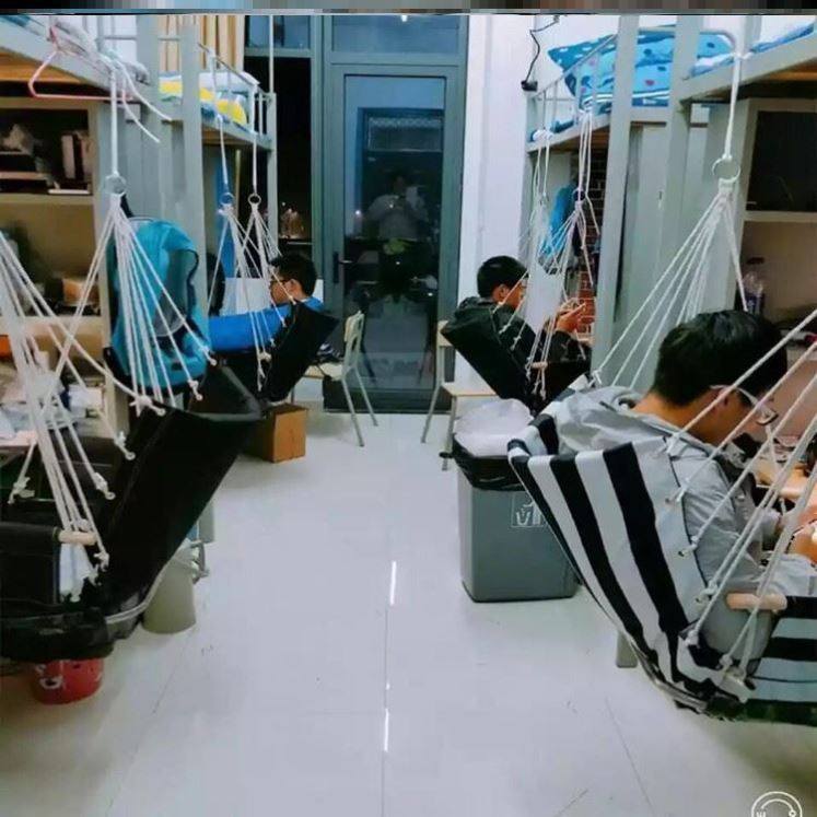 落地承重摇摆阁楼加粗床上悬空拆卸便携式悠吊椅宿舍寝室学生网红