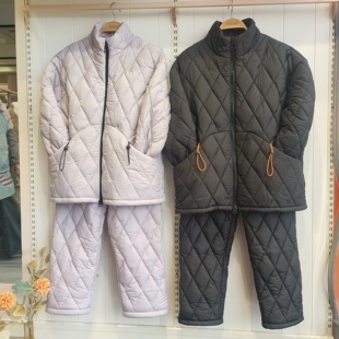 香蜜闺秀25403094女款 抗风抗寒防水可家居可外穿睡衣 三层夹棉时尚