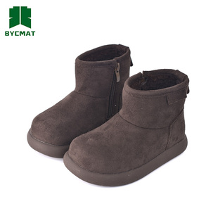 北院同学女童鞋雪地靴加绒2025新款冬季靴子儿童短靴冬鞋加厚棉鞋