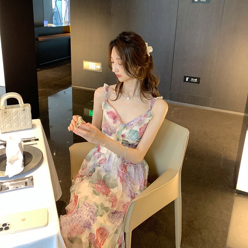 【清仓商品不退不换】花开半夏/法式不规则设计感收腰惊艳吊带裙,女装/女士精品,连衣裙,淘宝优惠券,粉丝福利购,淘宝优惠卷