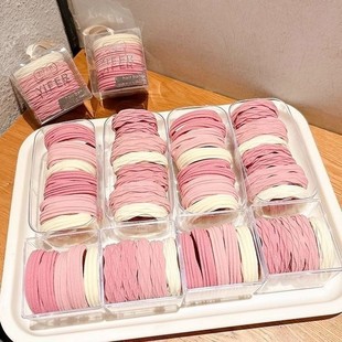 春夏新款 抹茶绿高颜值发圈发绳高弹力橡皮筋皮筋头绳马尾加粗高级