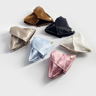 新款纯色三角形抓夹百搭少女后脑盘发鲨鱼夹高级感半扎马尾夹发卡