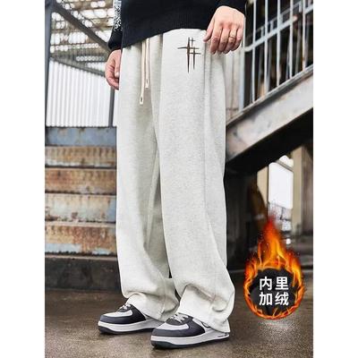 秋冬190cm高个子加绒巨厚加长版男裤子青少年运动长腿哥休闲卫裤