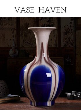 宋代美学贴别好看的窑变三彩花瓶2026热卖家居客厅玄关书房装饰品