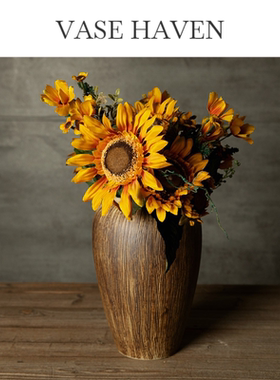 宋式美学景德镇复古日式侘寂风禅意花瓶2026热卖特别好看的插花器