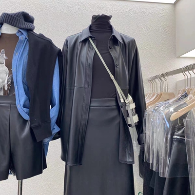 衬衫休闲常规皮衣外套