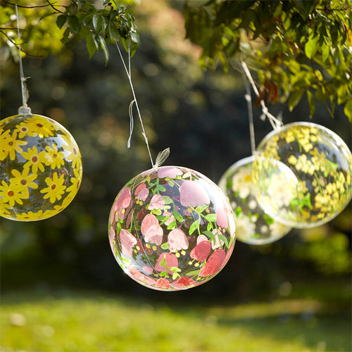 手工涂鸦创意彩绘环创透明波波球