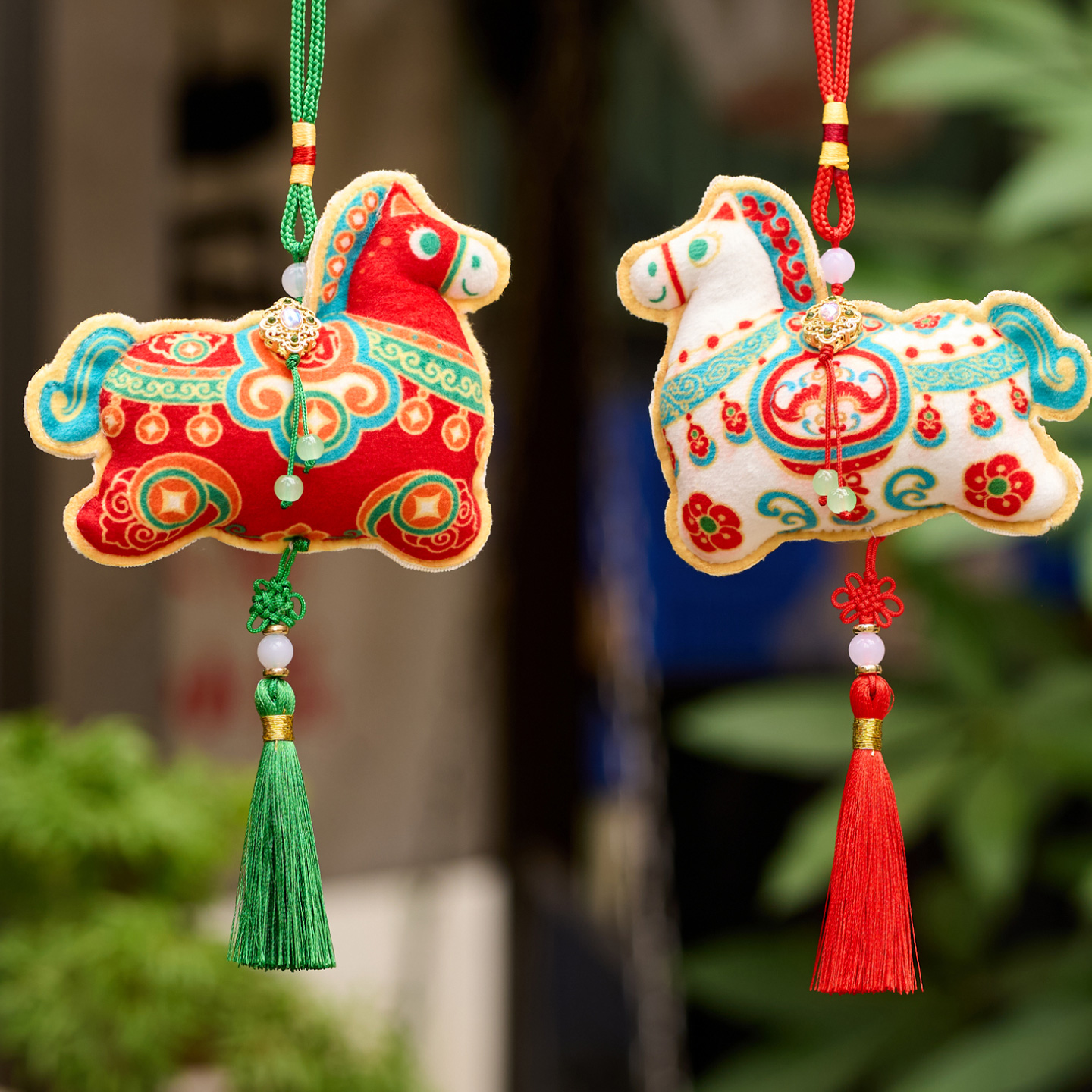 新年元旦diy小马手作香包马年彩印香囊儿童制作暖场手工挂饰材料