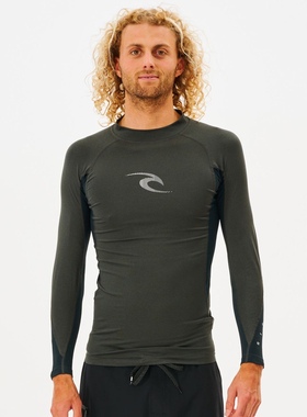 【现货】Ripcurl男士长袖冲浪防晒服UPF50+黑色12GMRV