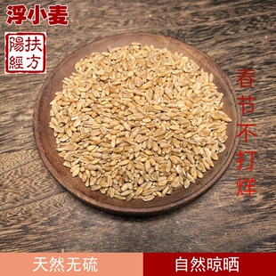 扶阳经方 浮小麦中药材浮麦浮麦茶 轻浮干瘪的小麦