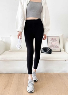 九分裤 云朵裤 保暖无尴尬线鲨鱼裤 刺绣字母腰头收腰提臀修身 女 新款