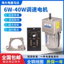 40W交流齿轮调速电机单相220V微型无极变速正反转控制 减速马达6W
