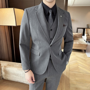 秋冬西服套装男商务休闲正装礼服婚礼西服三件套A207-TZ801-P235图片