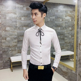 送配饰发型师长袖衬衫男夜店DJ衬衣A470-CS02-P45，男装衬衫，电商A207