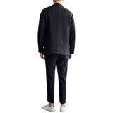 轻熟风一粒扣西服套装男米白色宽松西装A207LJT818-P160，男装西服套装，电商A207