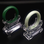 u型亚克力手镯展示架透明手环展示道具立托盘水晶玉镯托柜台批 发