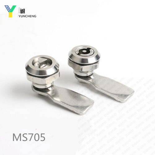 垃圾桶MS705三角锁一字锁MS406圆形转舌锁消防栓锁 配电柜锁