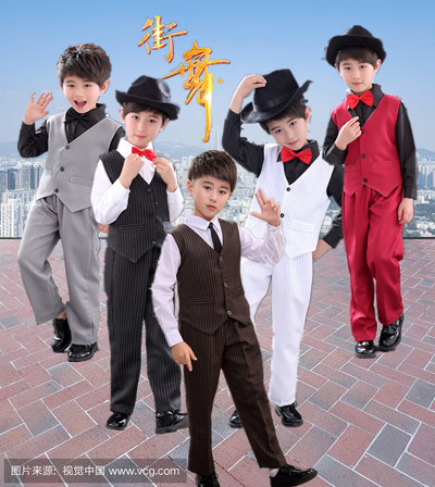 街舞阿逗熊街舞少儿演出服