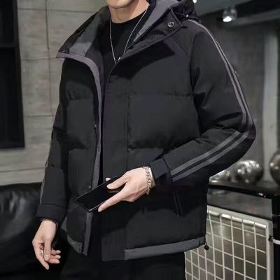 棉服男款冬季宽松休闲加绒加厚保暖棉衣外套秋冬款潮流连帽棉袄子