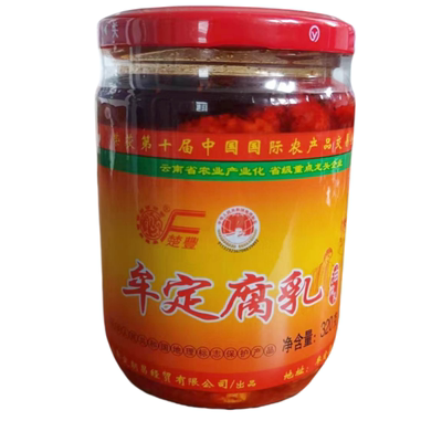 天台楚丰牌油腐乳320/瓶云南特产豆腐乳香辣牟定卤腐下饭菜调料