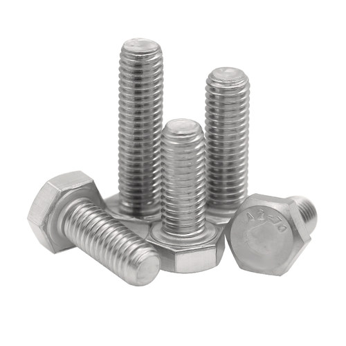 304不锈钢外六角螺栓全螺纹