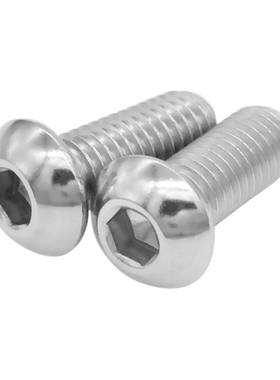 促销304不锈钢圆头内六角螺丝M3M4M5M6M8圆杯内六角螺钉ISO7380
