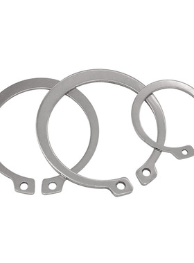 304不锈钢轴用弹性挡圈3-200轴承用卡簧卡环外卡簧表面光洁GB894