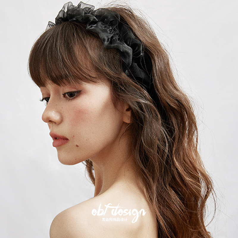 耳边风黑森林百搭纱织蓬松发箍