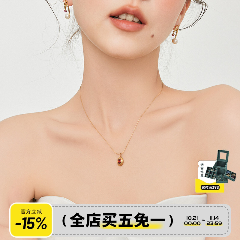 耳边风简约新年圣诞氛围项链