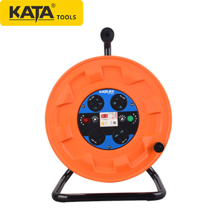 锴达 KATA 移动电缆盘4位50米3*2.5平方线缆盘220V10-16A KT82208