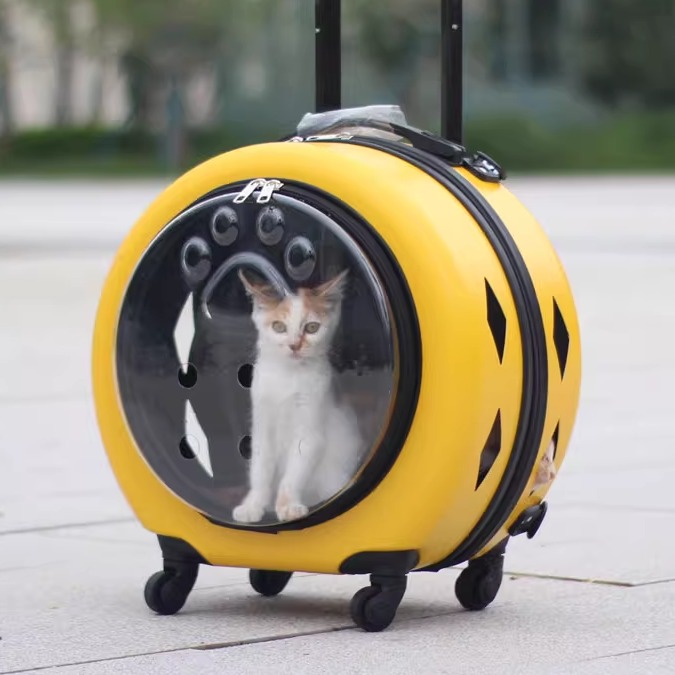 大容量宠物拉杆箱猫包拉杆包外出便携外出箱太空舱猫包猫旅行箱