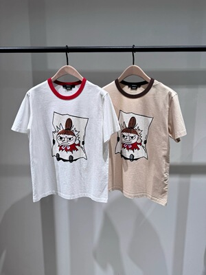 【MOOM联名】正品2026夏新品凉感棉质撞色印花T恤 MBF2TEE043