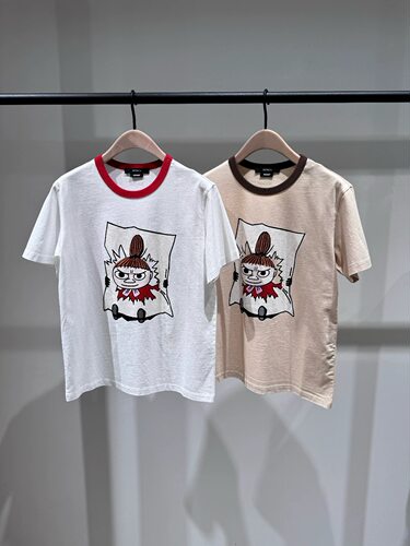 【MOOM联名】正品2026夏新品凉感棉质撞色印花T恤 MBF2TEE043