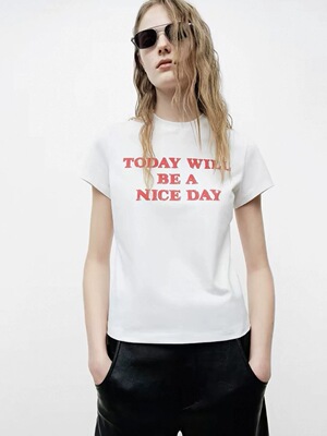 正品2026春新品舒适棉弹印花上衣正肩基础百搭短袖T恤 MBF1TEET18