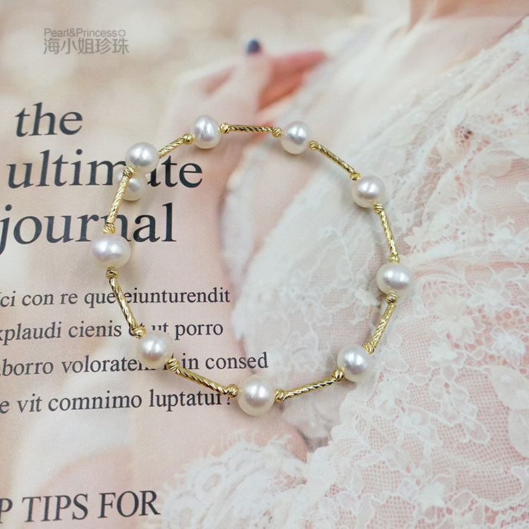 海小姐的珍珠 掌柜特推福利款天然珍珠手镯弹力可调节珍珠手链女在类目 珠宝/钻石/翡翠/黄金, 天然珍珠（新）, 手饰中 - 来自Buy2taobao.com提供专业的淘宝代购服务