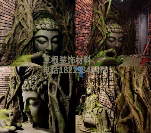 水泥仿真石室内假山水泥景区