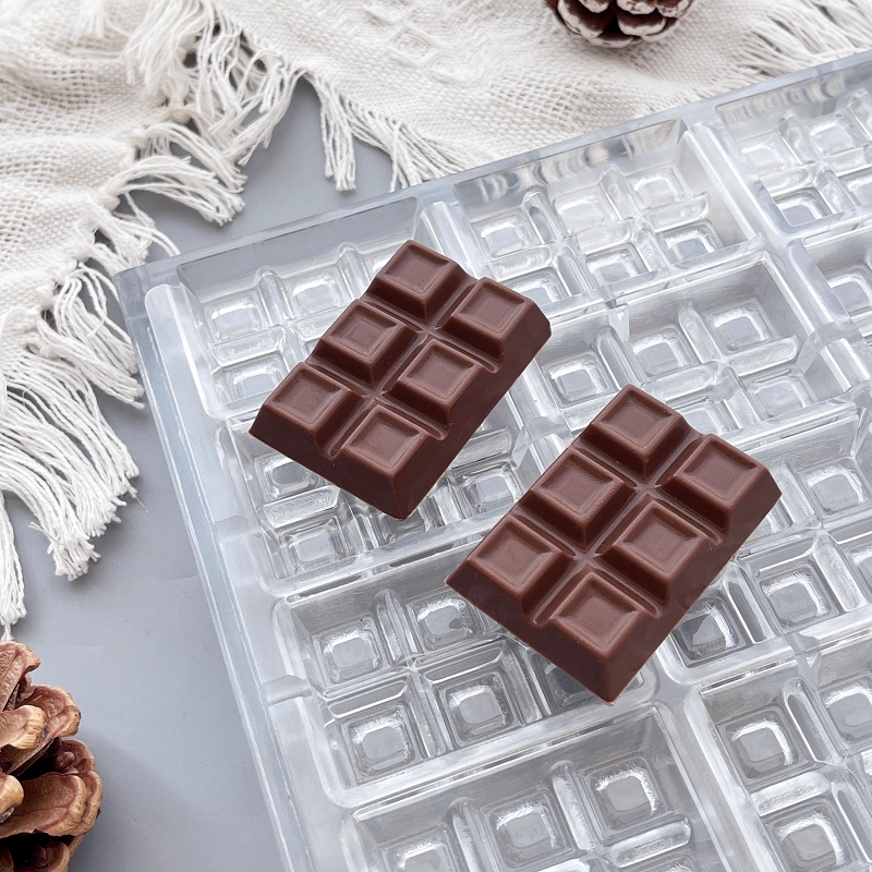 格子排块巧克力模具加厚PC模具