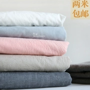 Bu Wu Nhật Bản phong cách rộng 2,5 m tấm vải cotton màu dày chăn bông cotton trải giường bông vải giặt - Vải vải tự làm