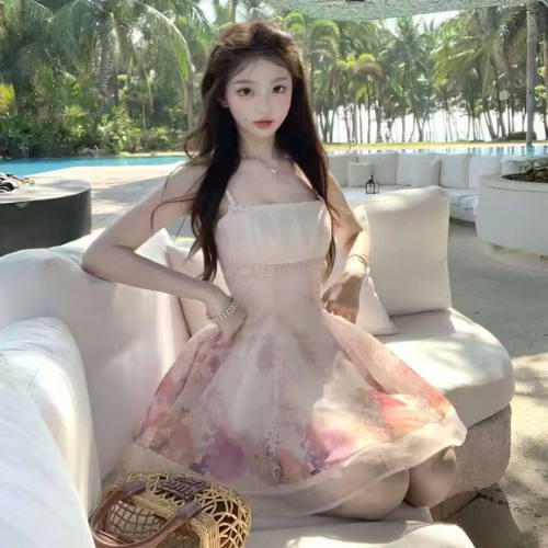 小个子度假出游约会连衣裙女