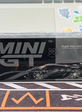 MINIGT 1:64 布加迪 Vision Gran Turismo 黑色 合金汽车模型 795
