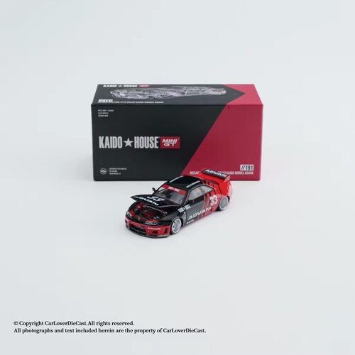 Kaido House+MINIGT 1:64 #191 GTR R33 ADVAN 合金汽车模型