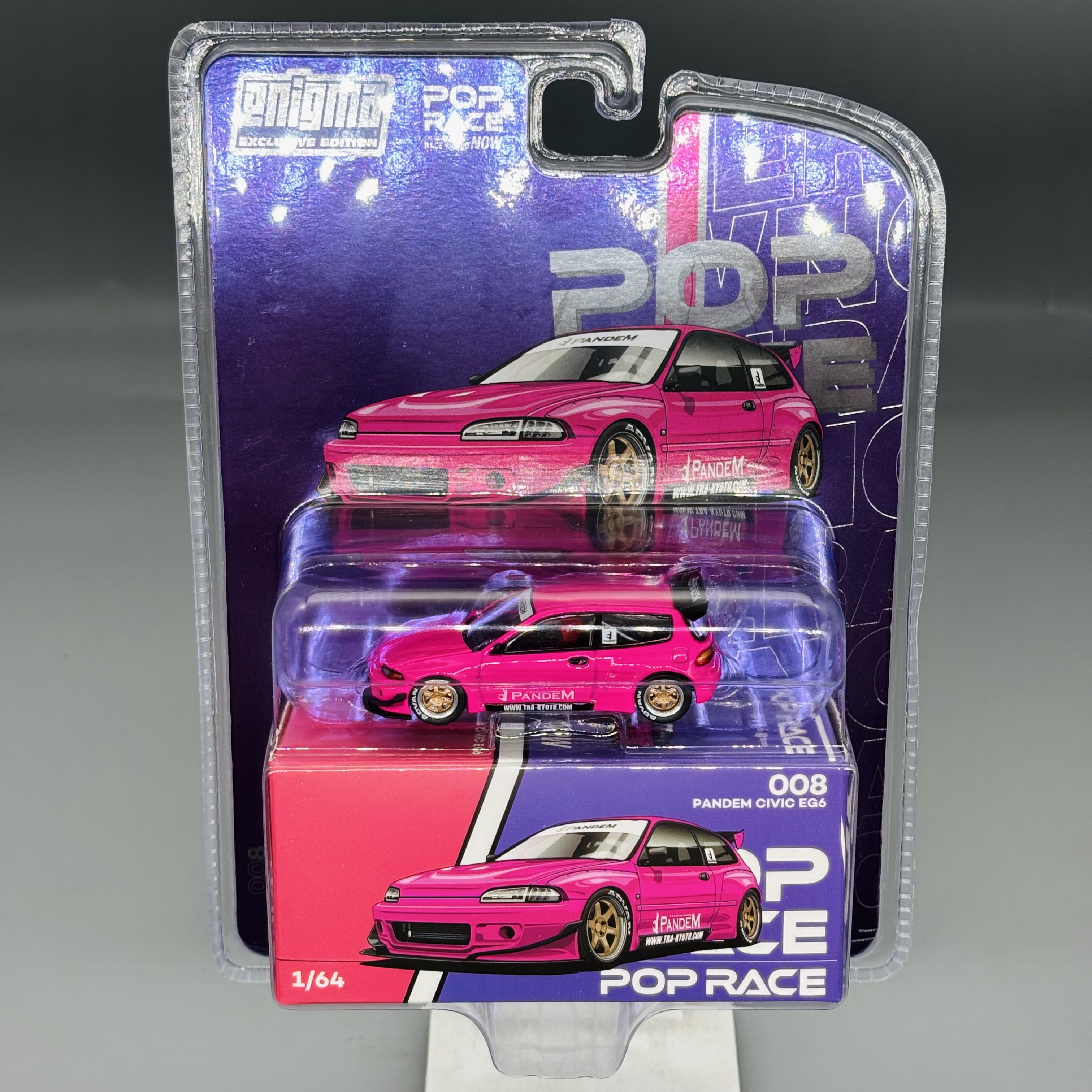 Pop Race 1:64 Pandem Civic EG6 思域火箭兔宽体改装版 合金车模