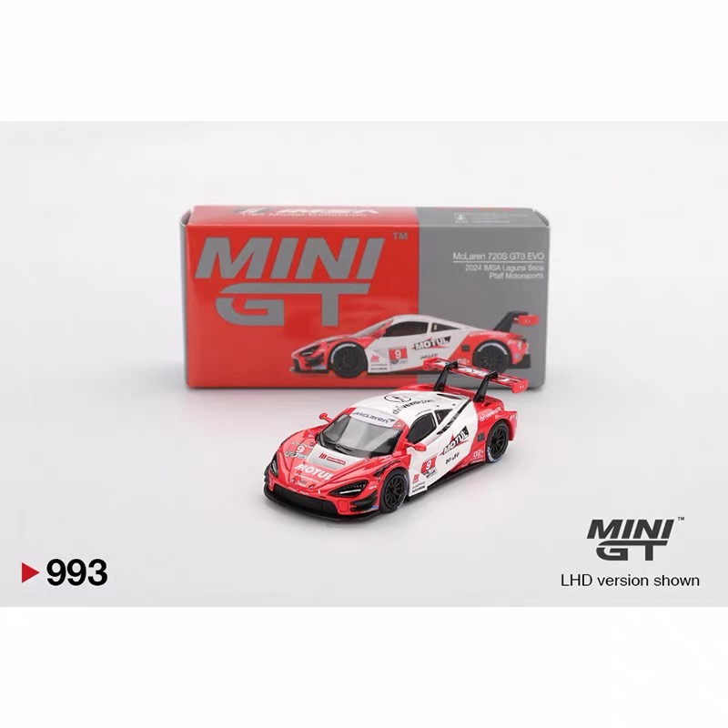MINIGT 1:64 #993 迈凯伦赛车McLaren 720S GT3 Evo 合金车模