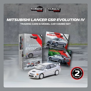 TW 1:64 三菱 EVO Lancer GSR Evolution IV 银色 合金汽车模型