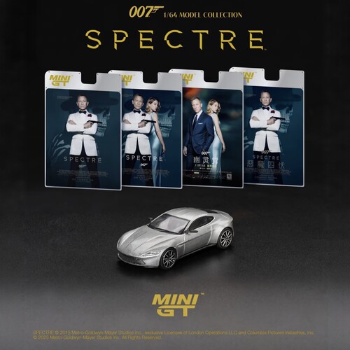 MINIGT 1/64 #910阿斯顿·马丁Aston Martin 007德文版 合金车模