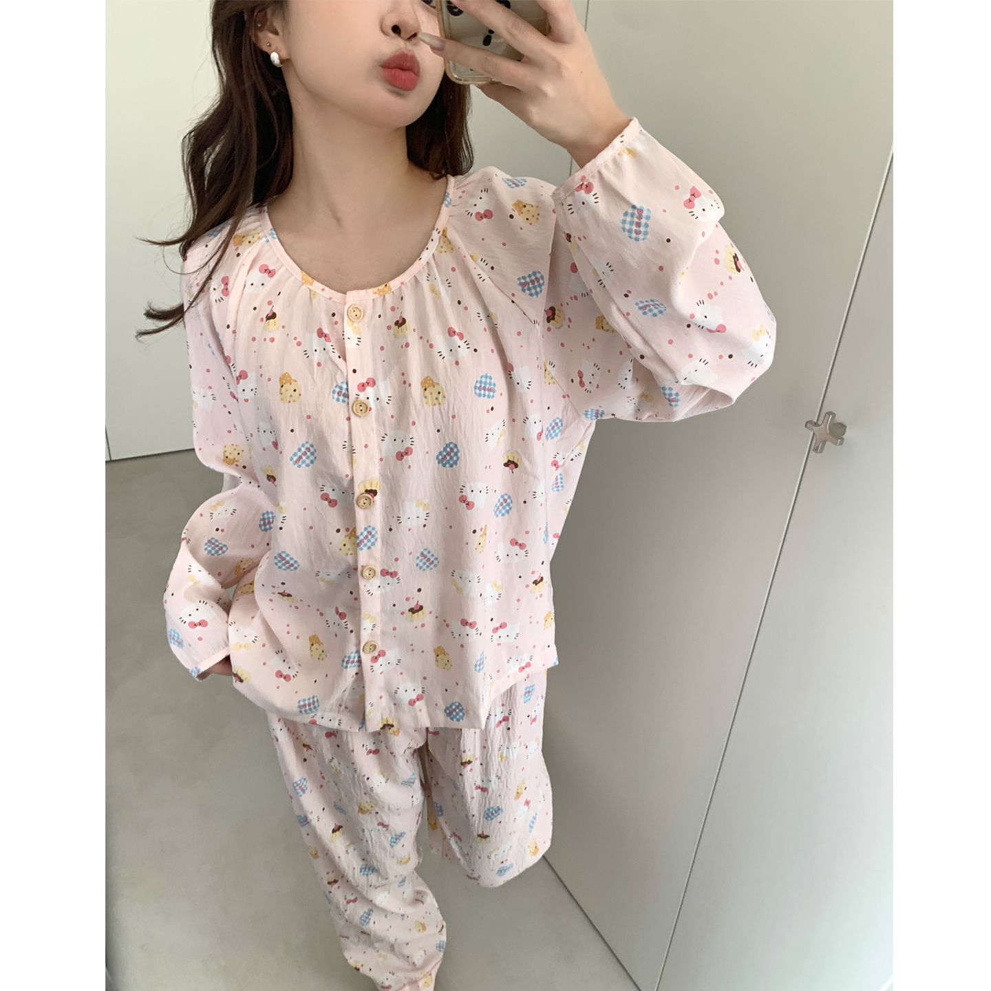 可爱凯蒂猫秋季新款睡衣