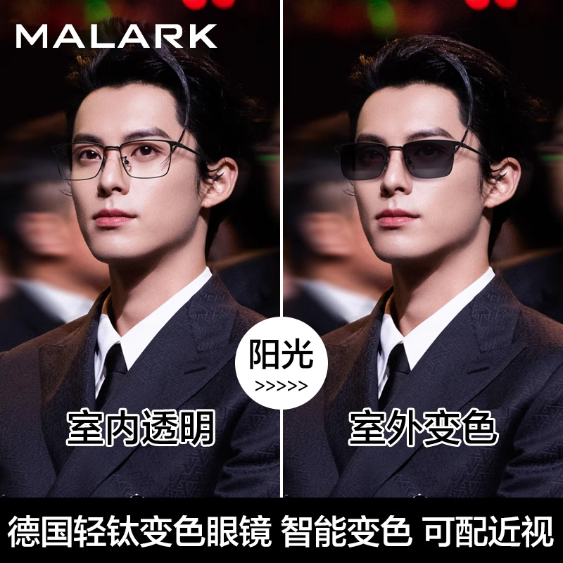 超轻感光变色眼镜【商务风】